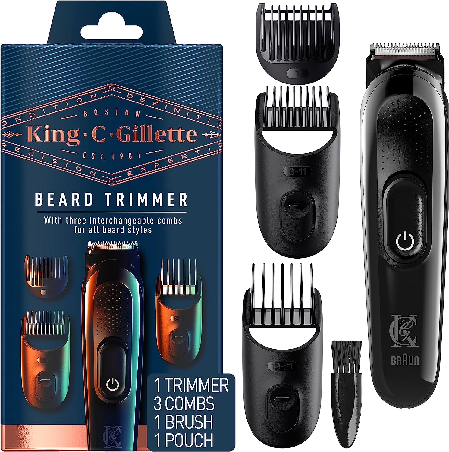 ماشین اصلاح ژیلت Gillette مدل King C. Gillette Barttrimmer mit 3